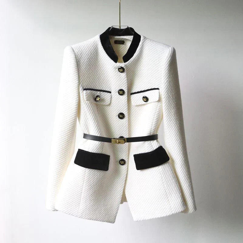 Autumn And Winter New Fashion Long Waist Slimming Coat PD052024011009