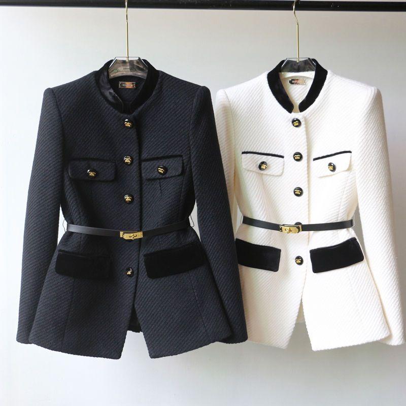 Autumn And Winter New Fashion Long Waist Slimming Coat PD052024011009