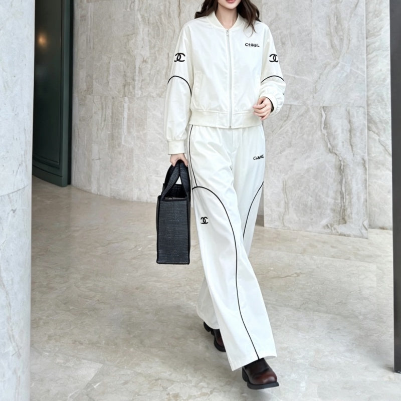 New Fashion Women Embroidered Casual Tracksuit  DM1326091421
